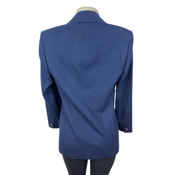 Talbots Womens Navy Blazer Long Sleeve Two-Button Closure Lined Sz 4 - New - Picture 4 of 8
